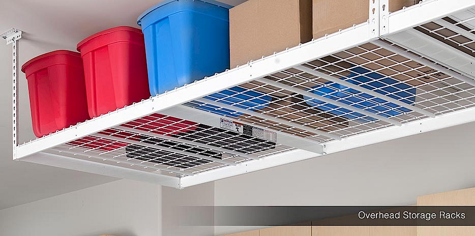 Store seasonal items in plastic totes with labels for easy identification and access.